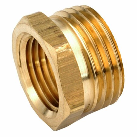 ANDERSON METALS 757480-1208 .75 in. Male Garden Hose x .5 in. Female Iron Pipe Brass Adapter 123035